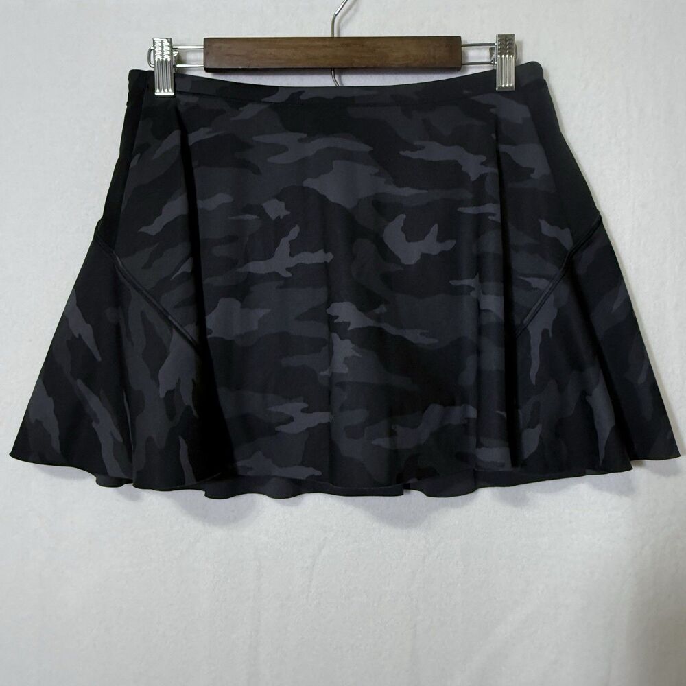 Athleta Black Camo Match Point Skort Women's Size S Pickleball Tennis Golf Gym